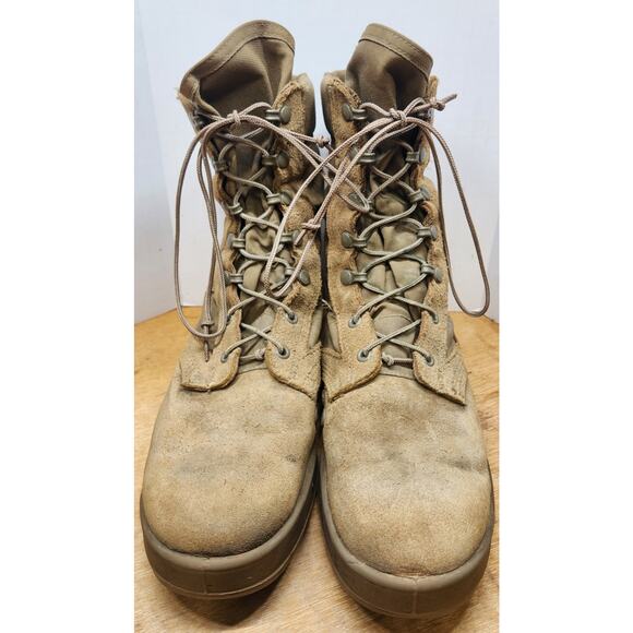 Hot Weather Combat Army Boots 10 R Military Tactical Desert Tan Vibram Soles main image 5